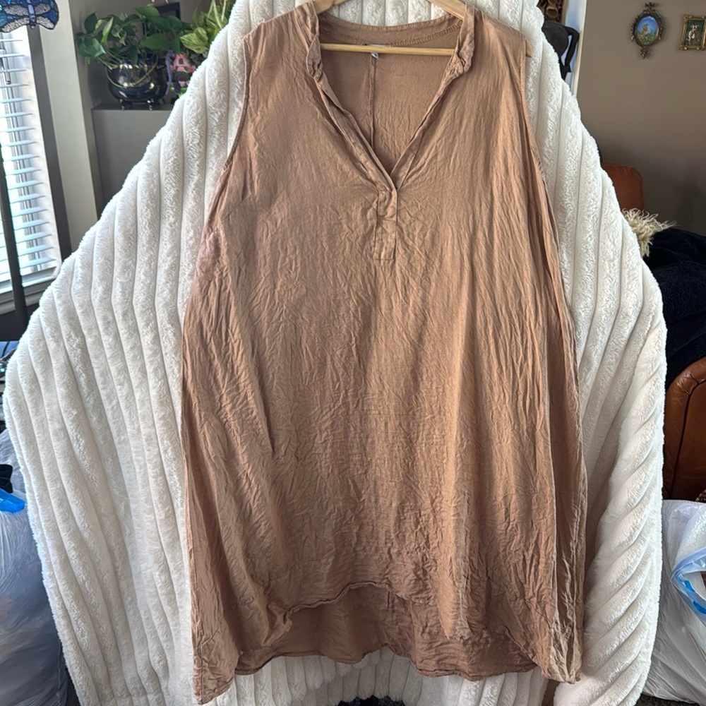 Linen Shift Dress
